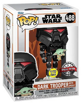 Funko Pop! Television Star Wars Dark Trooper With Grogu 488