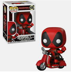 Marvel Deadpool On Scooter 3.75 Pop Vinyl Figure 48 Funko