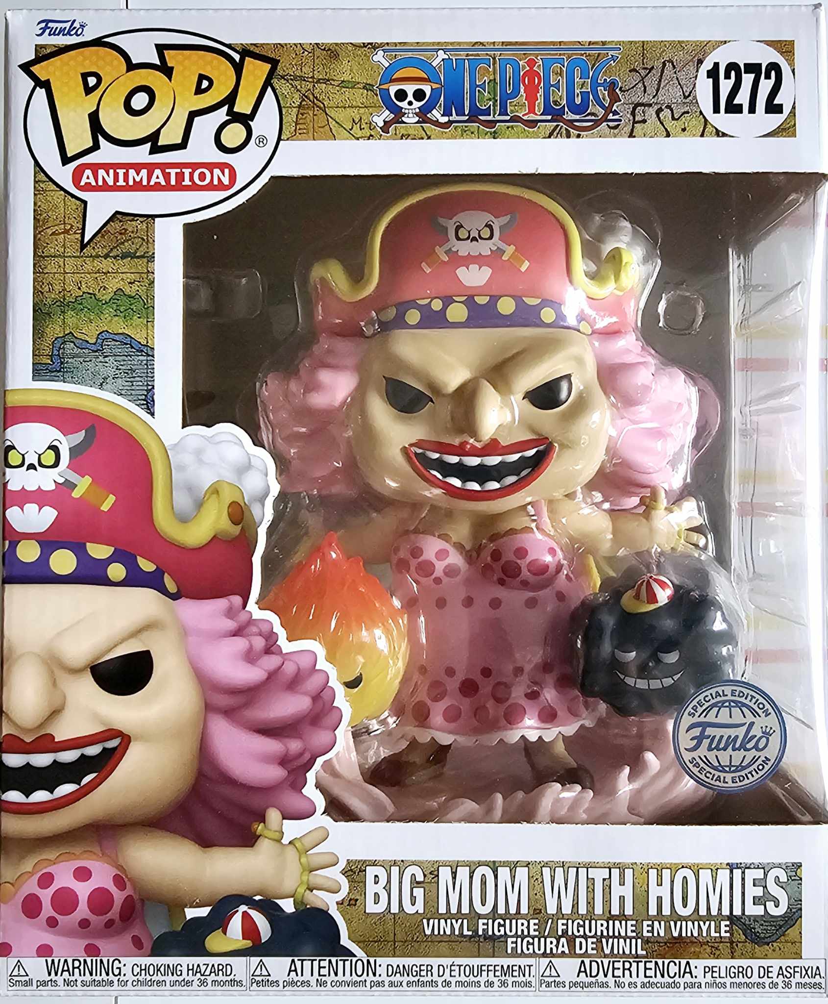 Funko Pop! One Piece Big Mom with Homies Special Edition #1272 boxed collectible