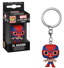 POCKET POP KEYCHAIN - MARVEL LUCHA LIBRE EDITION: EL ARACNO (SPIDER-MAN)
