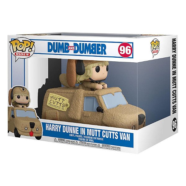 Funko Pop Rides Dumb and Dumber Harry Dunne in Mutt Cutts Van #96 boxed