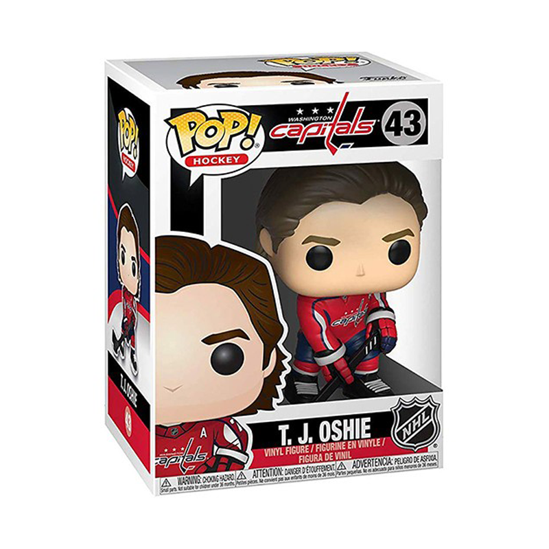 Funko Pop NHL Washington Capitals T.J. Oshie number 43 boxed figure