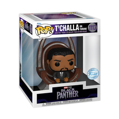 Funko Pop Deluxe Black Panther TChalla on Throne Special Edition #1113 boxed