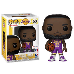 Funko Pop NBA Los Angeles Lakers LeBron James Fanatics Exclusive number 53 in box