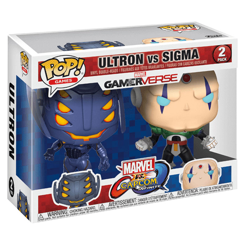 Funko Pop Marvel versus Capcom Infinite Ultron versus Sigma two pack