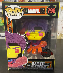 GAMBIT Funko Pop Vinyl Figure | X-Men Marvel Special Edition Blacklight 798