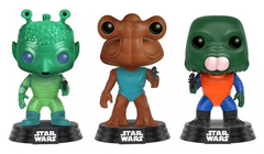 GREEDO HAMMERHEAD WALRUS MAN Funko Pop! wal-mart exclusive bobblehead 3 PACK