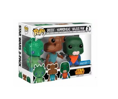 GREEDO HAMMERHEAD WALRUS MAN Funko Pop! wal-mart exclusive bobblehead 3 PACK