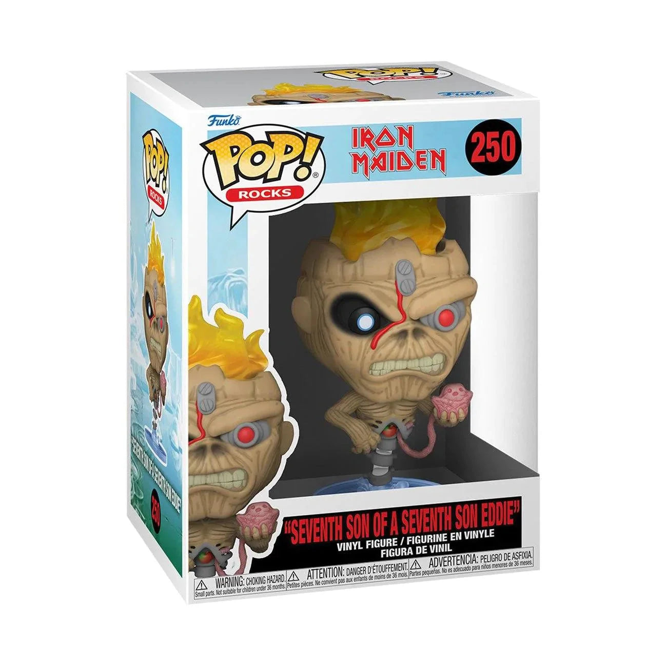 Funko Pop! Iron Maiden: Seventh Son of a Seventh Son Eddie #250 in retail box