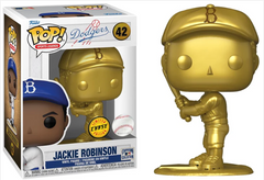 Funko POP! Sports Legends Baseball: Los Angeles Dodgers White Jersey - Jackie Robinson (Gold) #42
