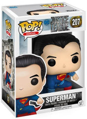 Funko Pop! Justice League Superman #207 in its retail box