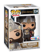 Pop! Movies The Lord of the Rings Vinyl Figure King Aragorn #534 Toys R Us Exclusive