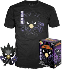 Funko Tees Size L - My Hero Academia: Fumikage Tokoyami (Special Edition) #607 (opened) pop and tee