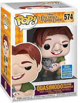 Funko Pop Hunchback of Notre Dame Quasimodo Holding Gargoyle SDCC Shared Sticker Exclusive
