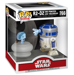 Funko Pop! Deluxe: Star Wars: R2-D2 and Princess Leia Hologram #766