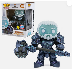 Overwatch 6" Reinhardt Funko Pop #400 Games 2018 NYCC Exclusive Glow In The Dark