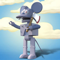 Super7 The Simpsons Ultimates: Robot Itchy 7-Inch Action Figure