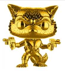 Funko Pop Gold Chrome Rocket #420 Marvel 10 Year FYE Exclusive