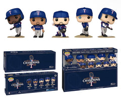 Funko Pop Texas Rangers 2023 World Series Champions Fanatics Exclusive five-pack boxed set