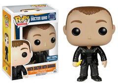 Funko Pop Doctor Who Ninth Doctor with Banana number 301 Hot Topic Exclusive in box