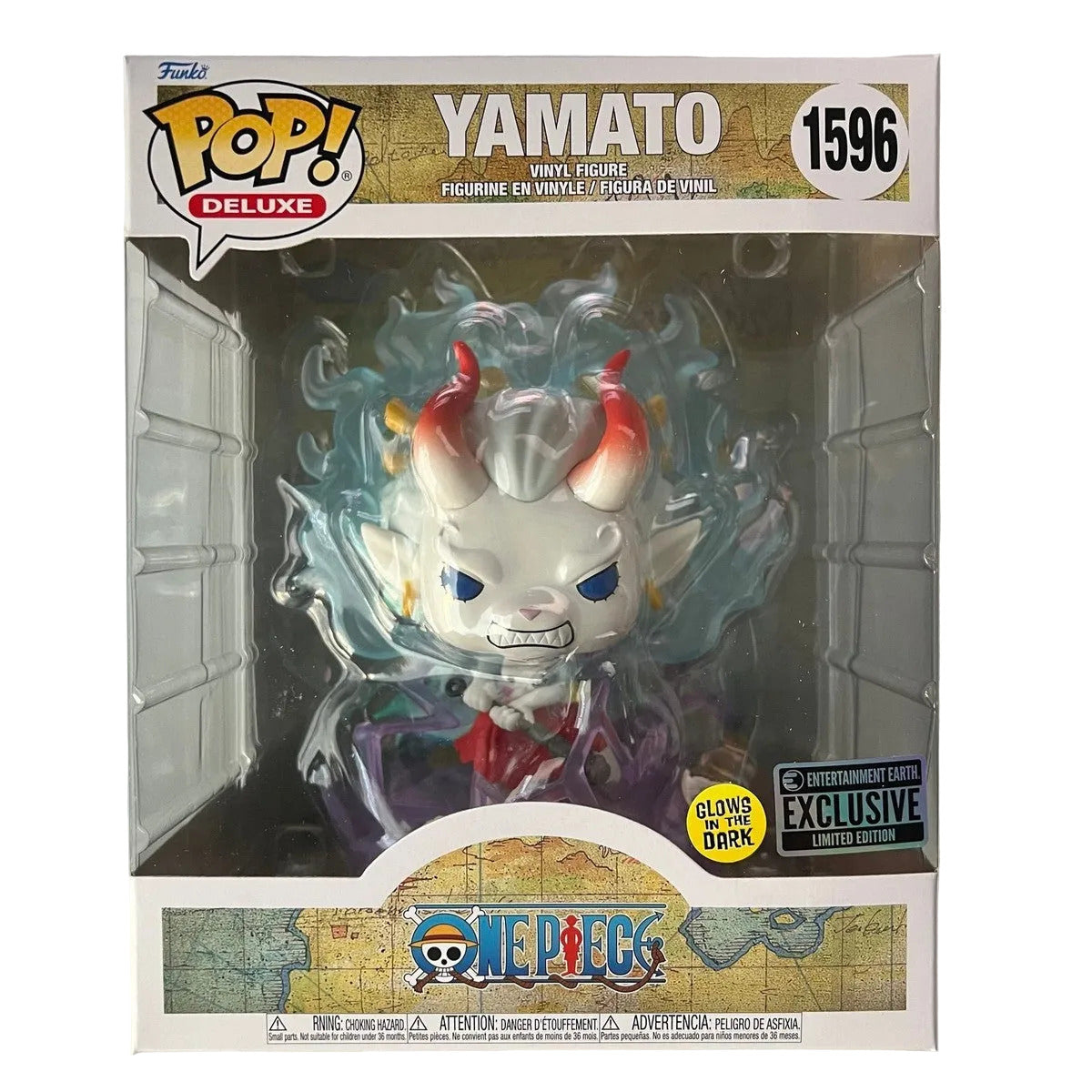 Funko Pop! One Piece Yamato Glow Entertainment Earth Exclusive #1596 boxed collectible