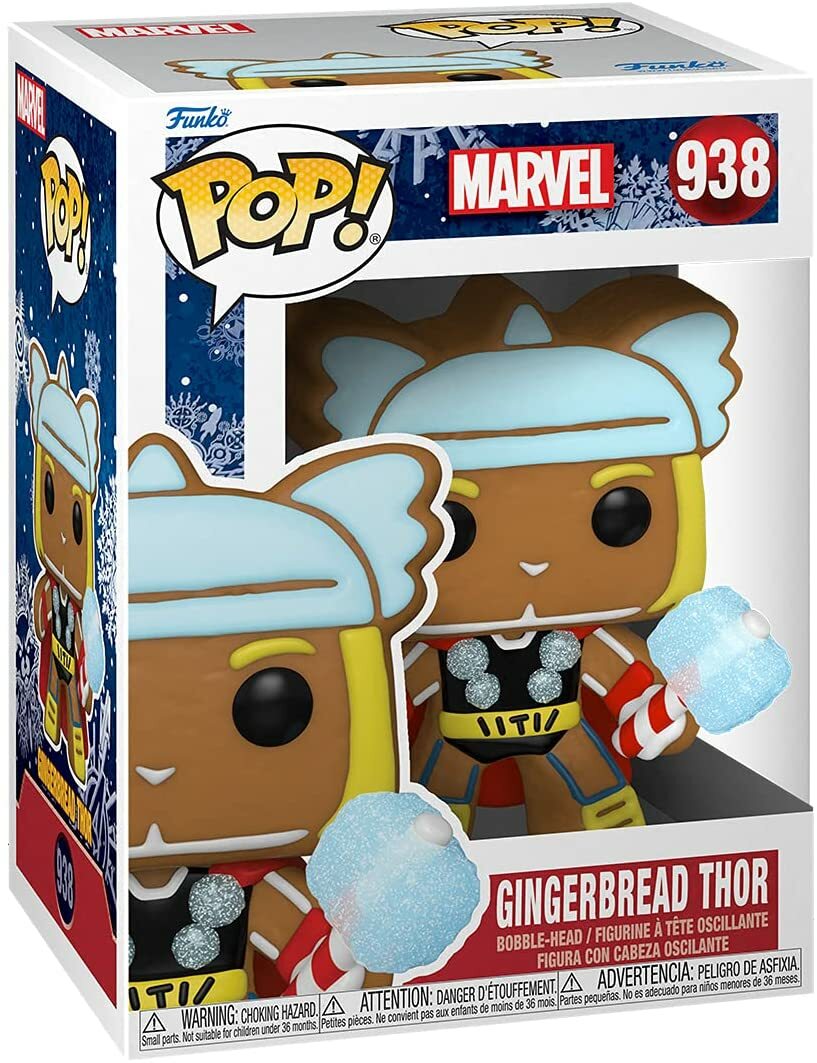 Funko Pop! Marvel Gingerbread Thor #938 boxed figure