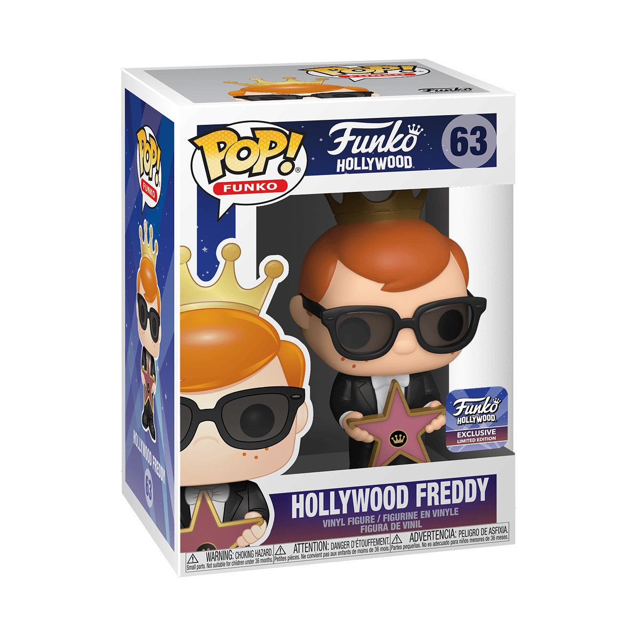 Funko Pop! Funko Hollywood: Hollywood Freddy (Funko Hollywood Exclusive) #63 in retail box