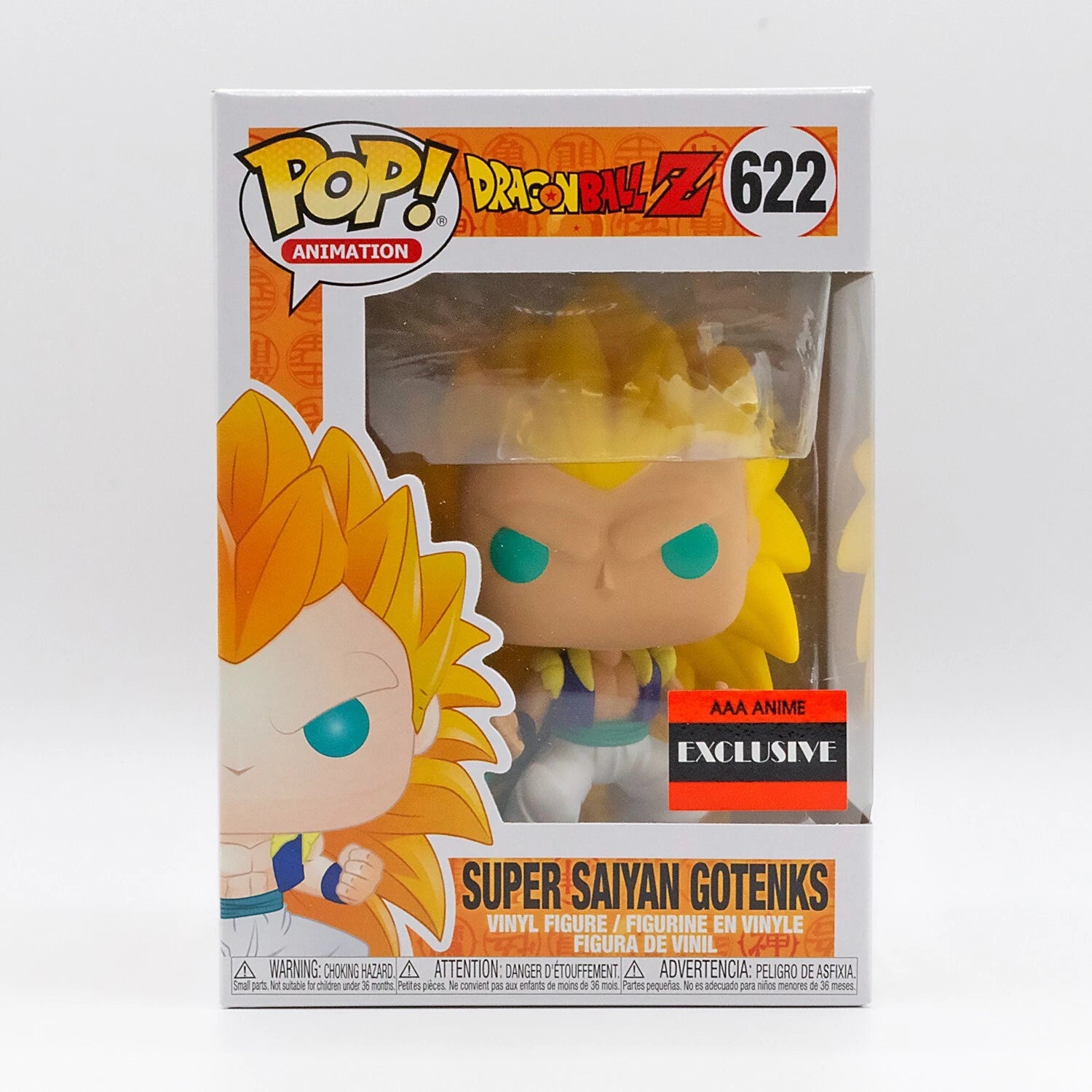 Funko Pop! Dragon Ball Z Super Saiyan Gotenks AAA Anime Exclusive #622 in box