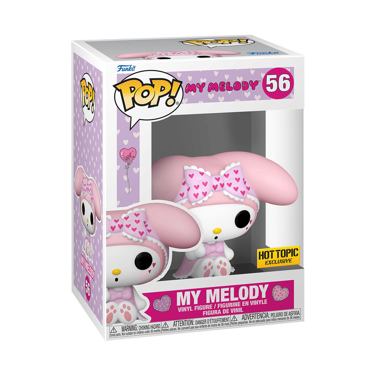 Funko Pop! Sanrio: My Melody (Hot Topic Exclusive) #56 in retail box