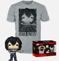 Funko My Hero Academia POP! Tees Shota Aizawa Vinyl Figure & T-Shirt