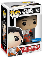 Funko Pop Star Wars Poe Dameron 72 Walmart Exclusive boxed figure