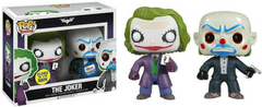 Funko Pop Joker GITD Gemini Collectibles Exclusive 2 PK Bank Robber Heath Ledger