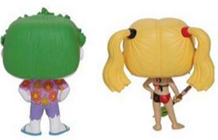 Pop! Heroes Suicide Squad Vinyl Figure The Joker (Beach) & Harley Quinn (2-Pack) Hot Topic Exclusive