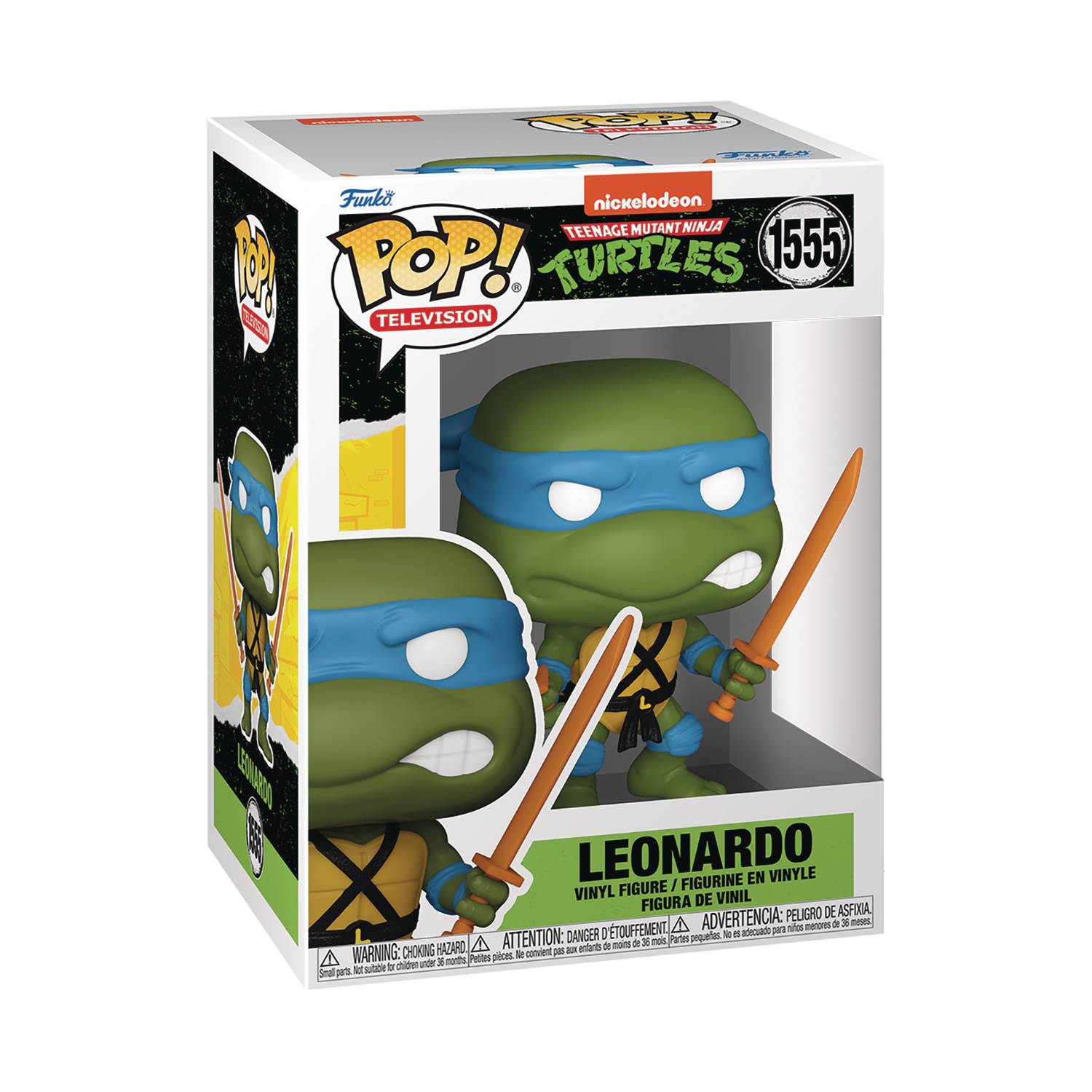 Funko Pop! Teenage Mutant Ninja Turtles: Leonardo #1555 boxed figure