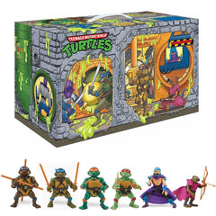 Playmates Toys: Teenage Mutant Ninja Turtles - Classic Collection Turtle Figures Sewer Lair Edition 6-Pack