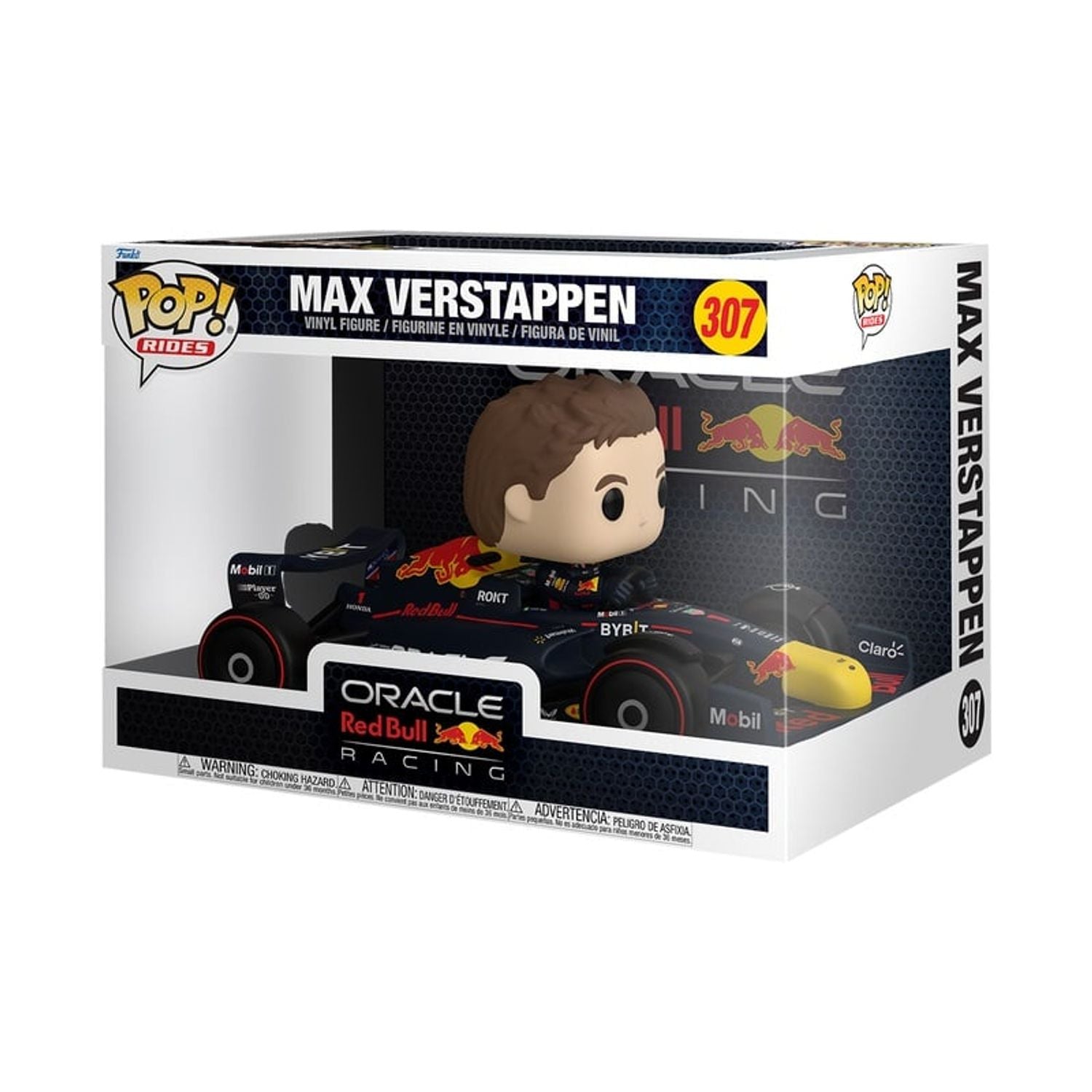 Funko Pop! Rides Max Verstappen in Oracle Red Bull Racing Car #307 boxed figure