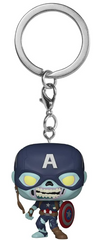 Funko Pop! Keychain: What If? - Zombie Captain America