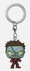 Funko Pop! Keychain: What If? Zombie Iron Man, Multicolor,