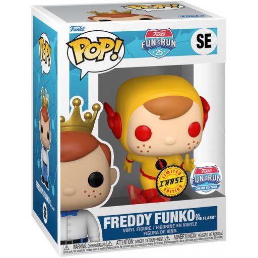 Funko Pop Freddy Funko as The Flash Chase Fun on the Run Online Exclusive #SE in box
