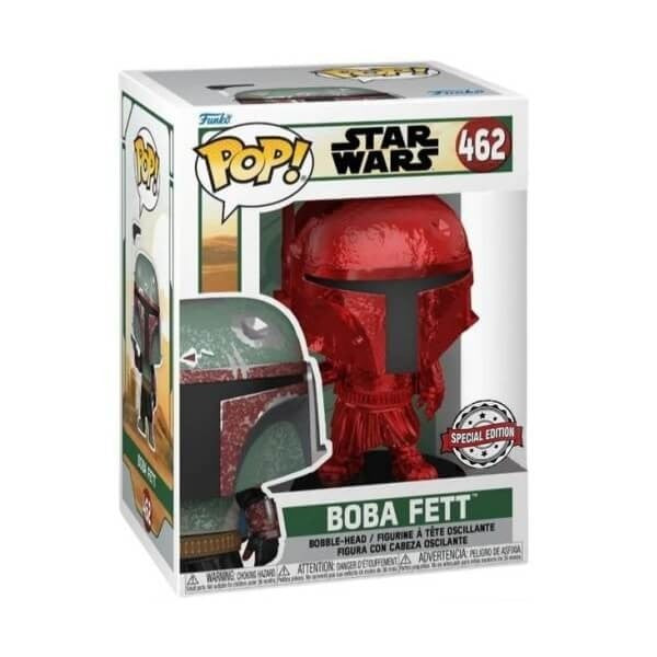 Funko Pop! Star Wars: Boba Fett (Red, Chrome)(Special Edition) #462