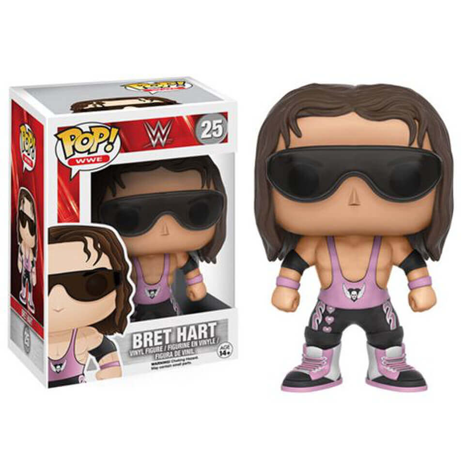 Funko Pop WWE Bret Hart 25 boxed figure