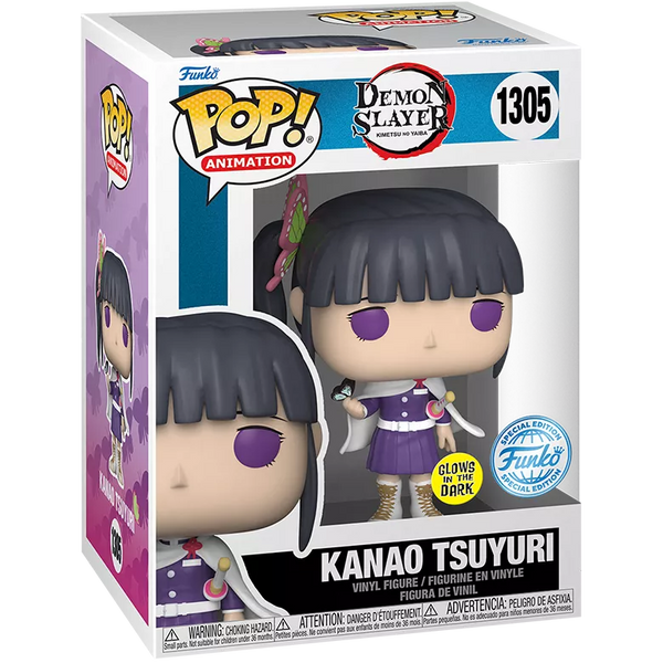 Funko Pop! Demon Slayer: Kanao Tsuyuri (Glow in the Dark Funko Exclusive) #1305 (Shelf Wear)