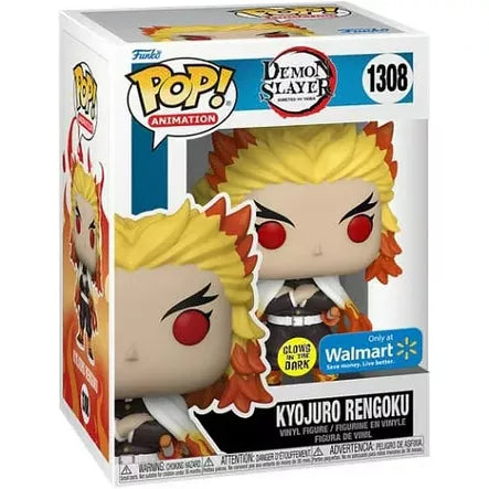 Funko Pop! Demon Slayer: Kyojuro Rengoku (Glows in the Dark) (Walmart Exclusive) #1308 boxed product
