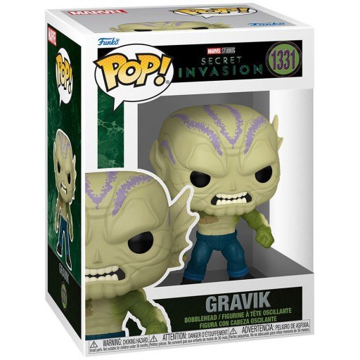 Funko Pop! Secret Invasion Gravik #1331 in retail box