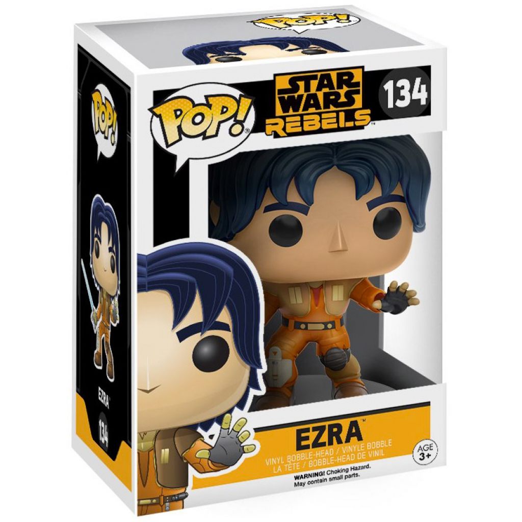 Funko Pop Star Wars Rebels Ezra 134 boxed figure