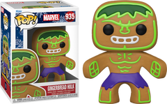 Funko Pop! Marvel Gingerbread Hulk #935 in its retail box