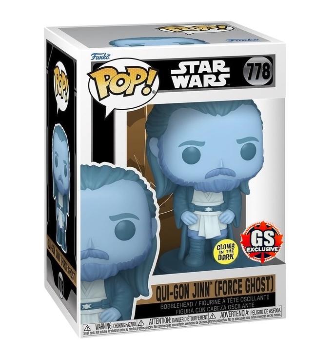 Funko Pop! Star Wars: Qui-Gon Jinn Force Ghost (GameStop Exclusive) (Glow) #778