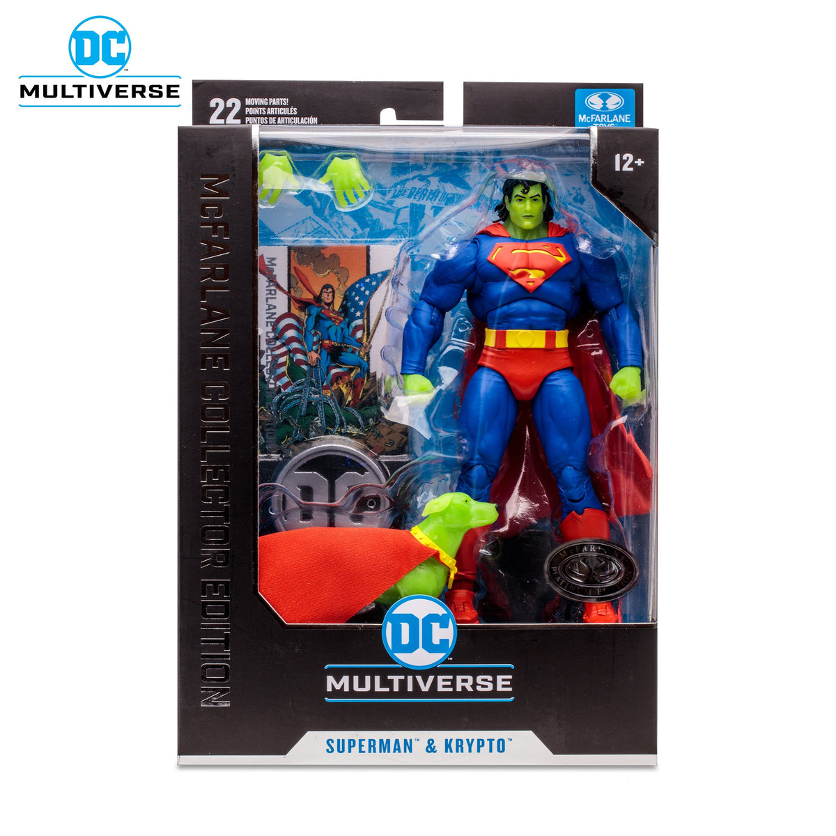 McFarlane Toys:  Superman & Krypto (Return of Superman) Platinum Edition 7-inch Action Figure