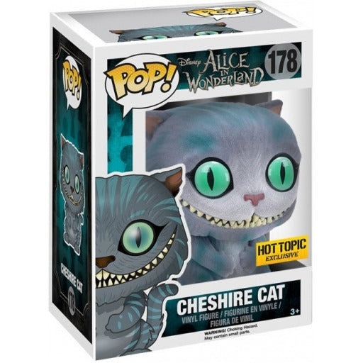 Funko Pop Disney Alice in Wonderland Cheshire Cat flocked 178 Hot Topic exclusive boxed
