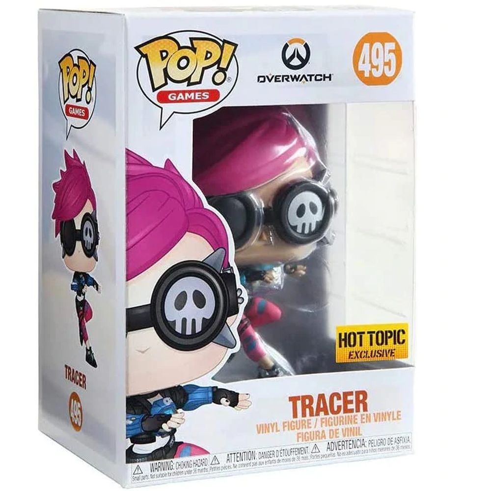 Funko Pop Overwatch Tracer Punk Hot Topic Exclusive number 495 boxed figure